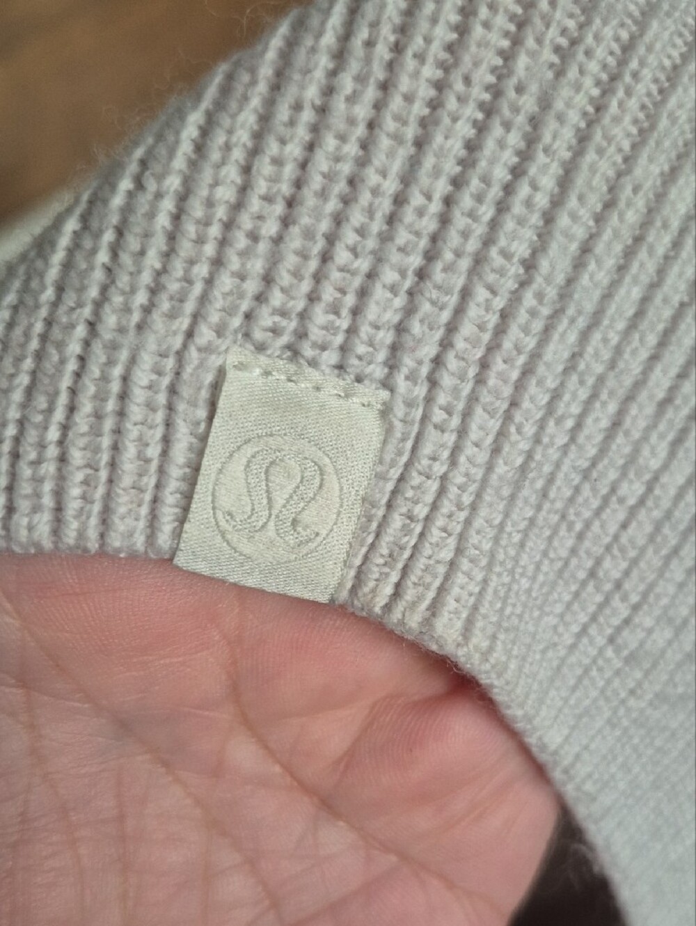 Lululemon Women’s Cream Rib-Knit Sweater - Picture 3 of 4